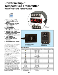 Thumbnail of document Data Sheet - TX86 Programmable head mount Temp. Transmitter for Thermocouples